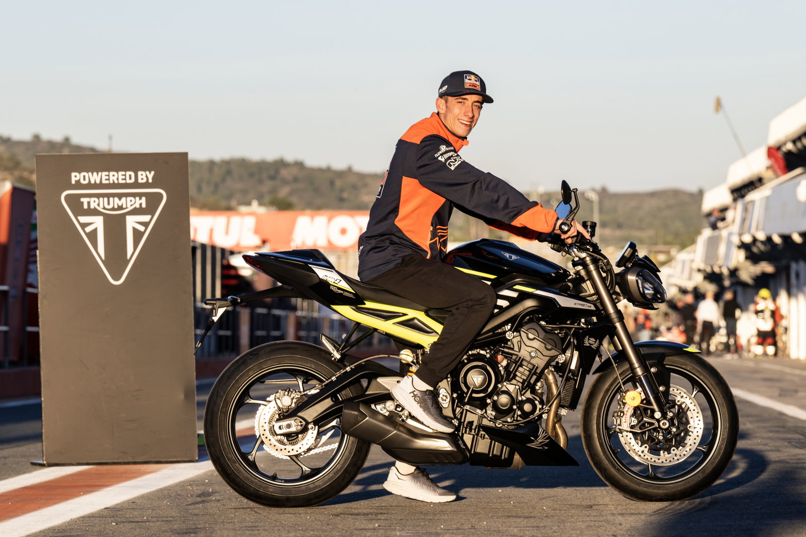 Pedro Acosta on Triumph Street Triple RS 765